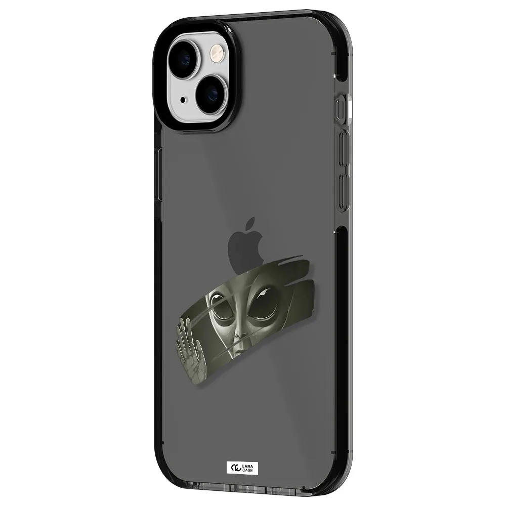 Alien Apple iPhone 14 plus impact Smoke Black Case