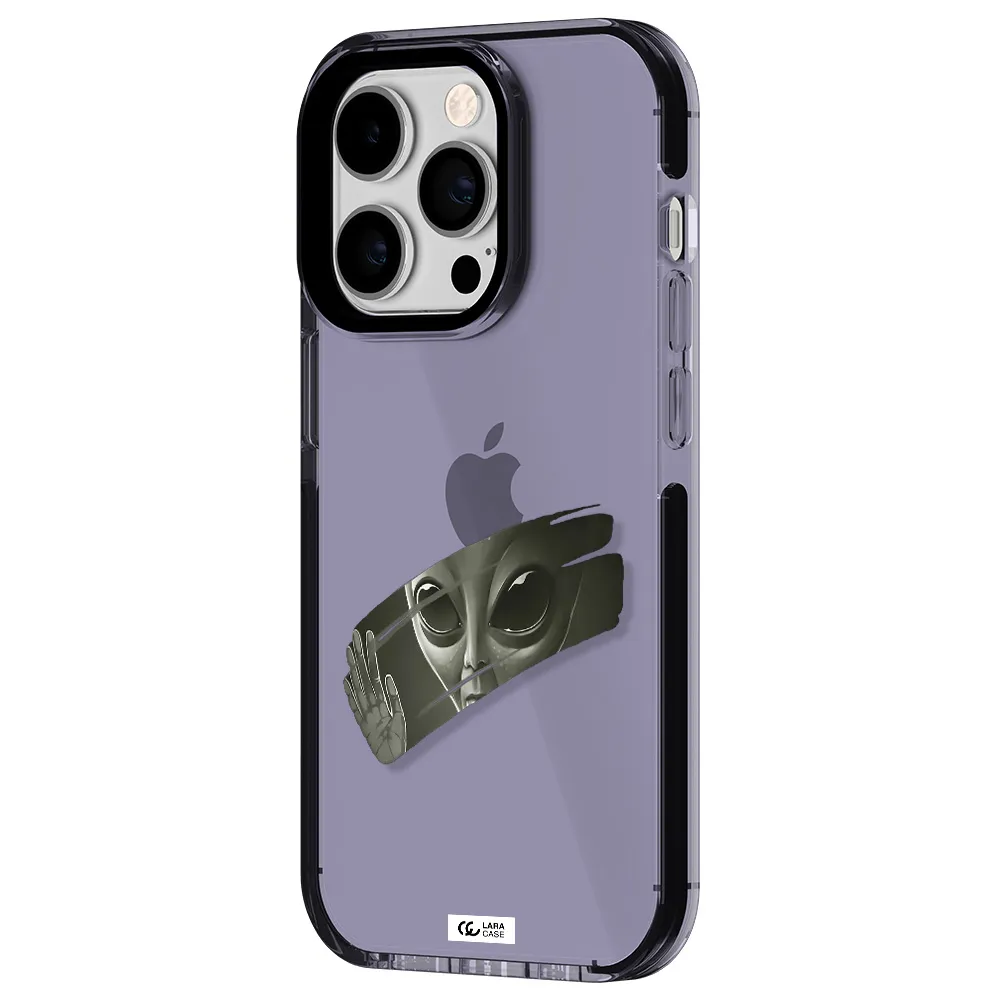 Alien Apple iPhone 14 pro impact Lilac Case