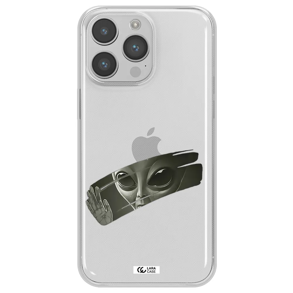 Alien Apple iPhone 14 pro max Clear TPU Case