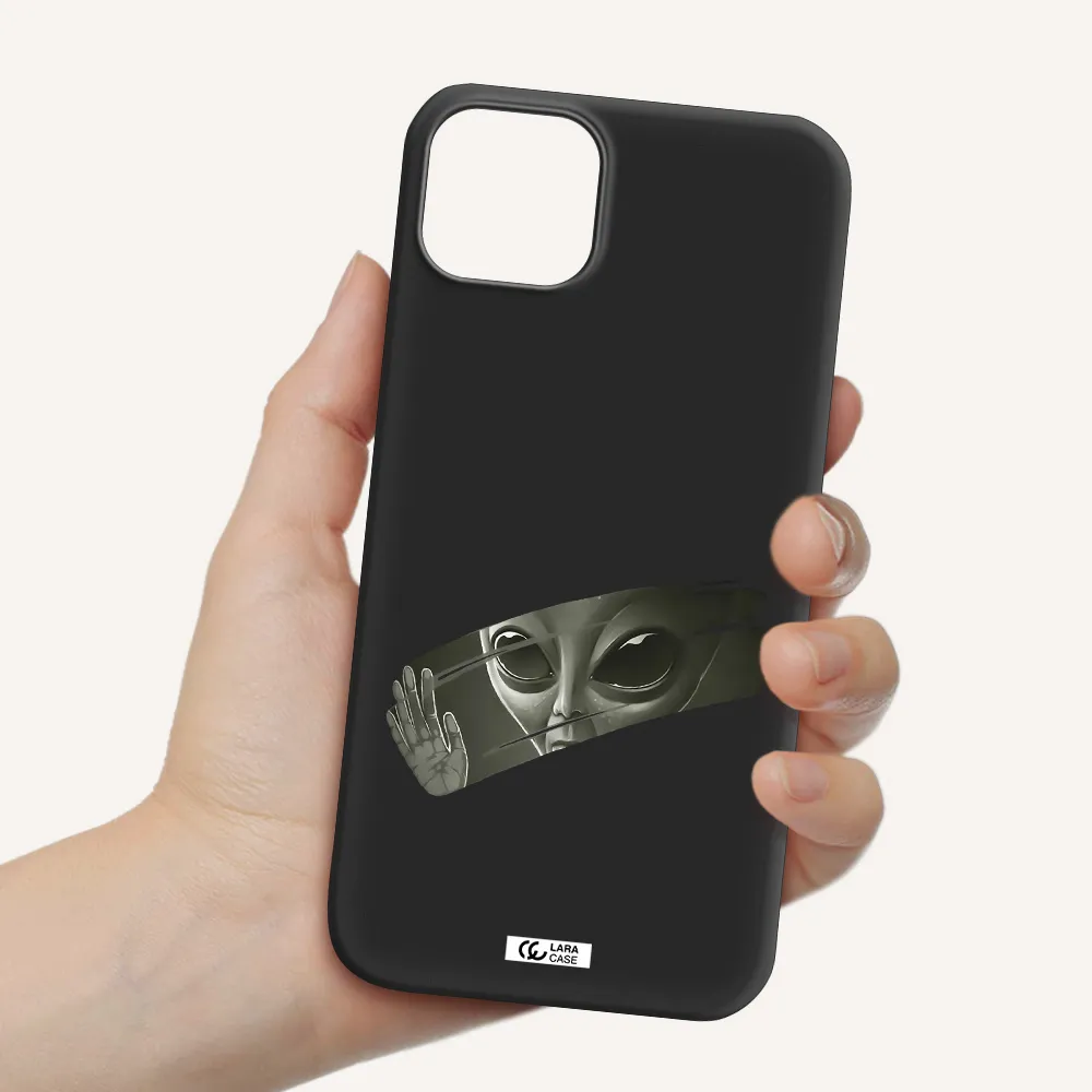 Alien Apple iPhone 14 Silicone black Case