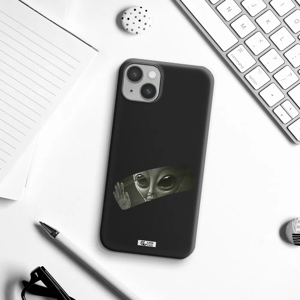 Alien Apple iPhone 14 Silicone black Case