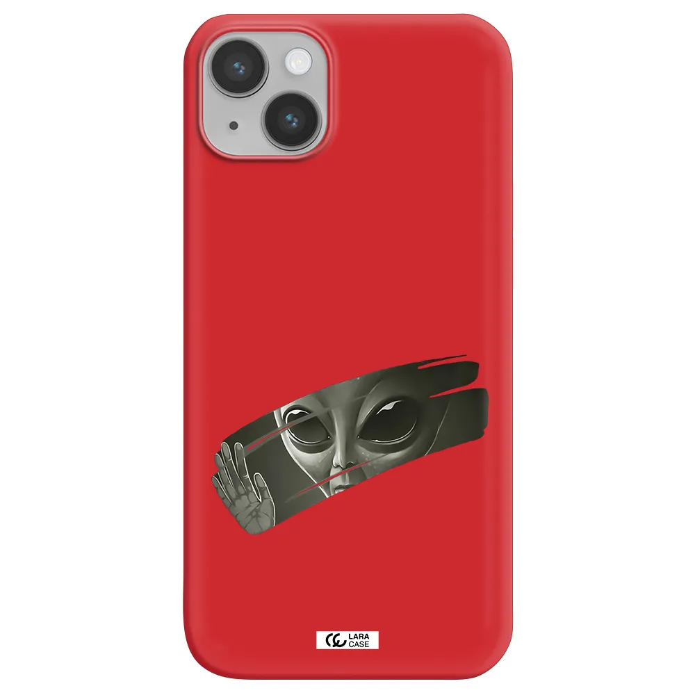 Alien Apple iPhone 14 Silicone Imperial Red Case