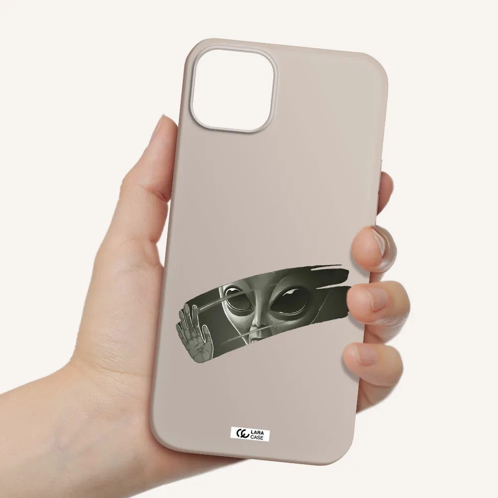 Alien Apple iPhone 14 Silicone Stone Case