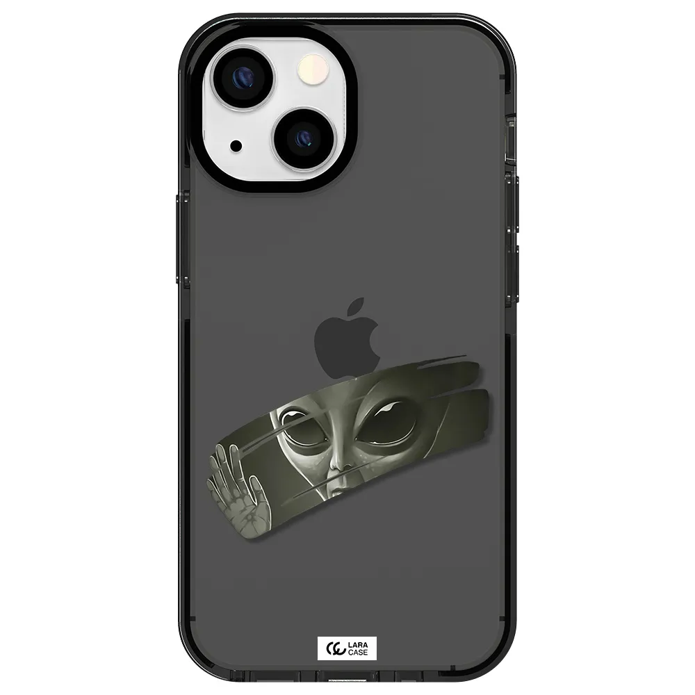Alien Apple iPhone 15 impact Smoke Black Case