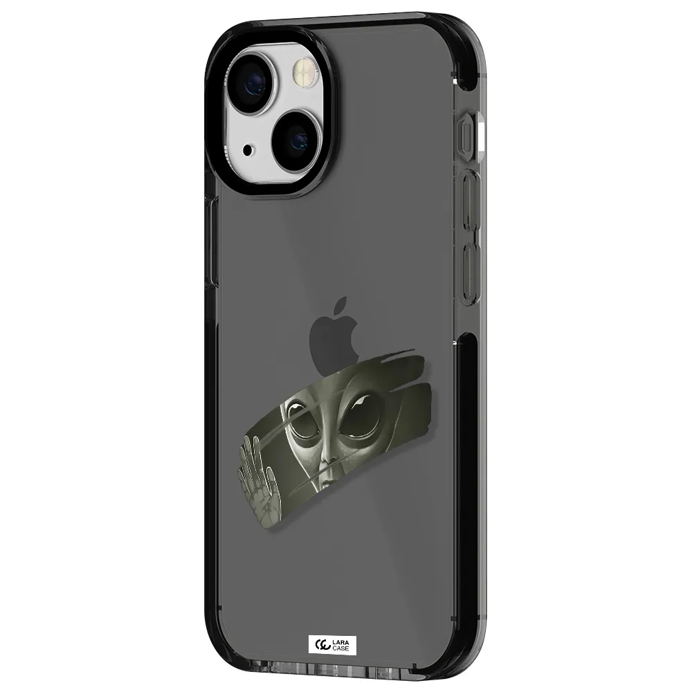 Alien Apple iPhone 15 impact Smoke Black Case