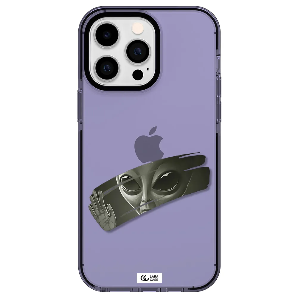 Alien Apple iPhone 15 Pro Max impact Lilac Case