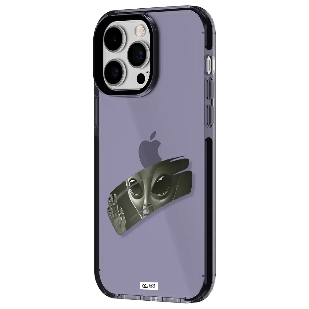 Alien Apple iPhone 15 Pro Max impact Lilac Case