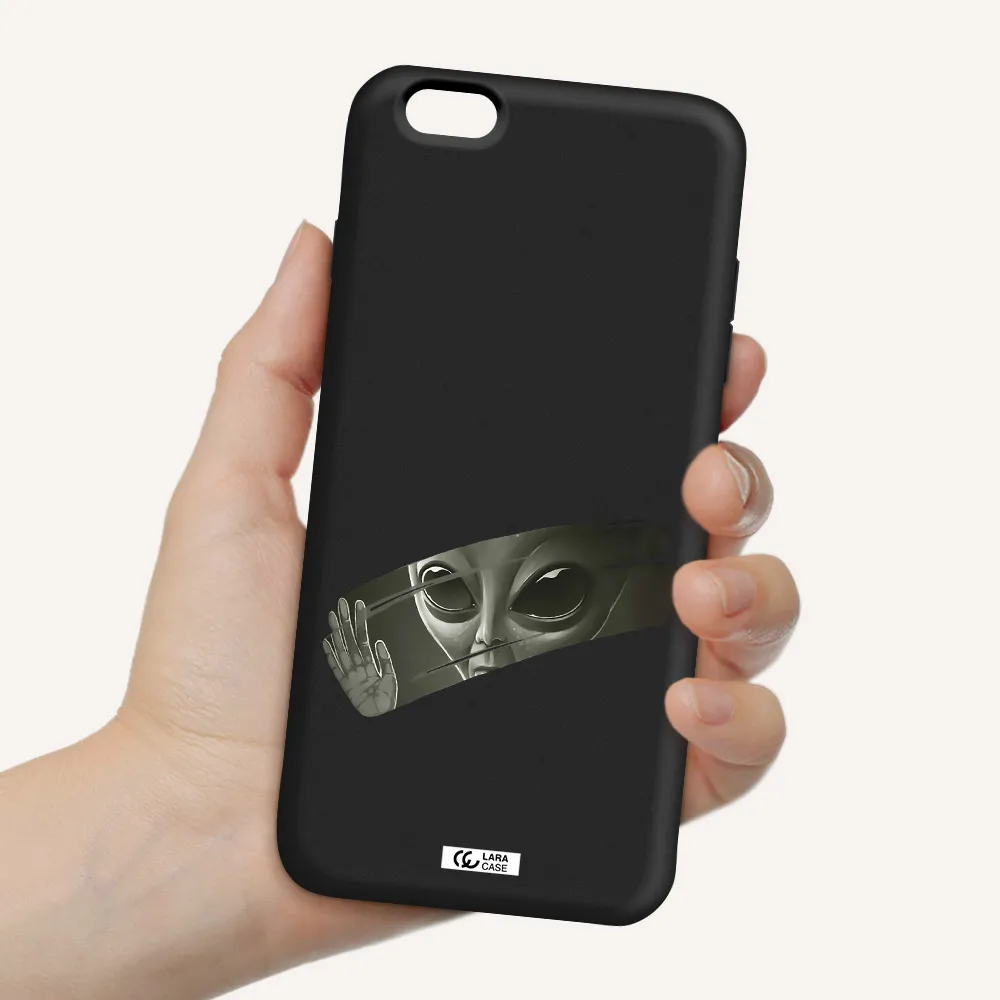 Alien Apple iPhone 6 plus Silicone black Case