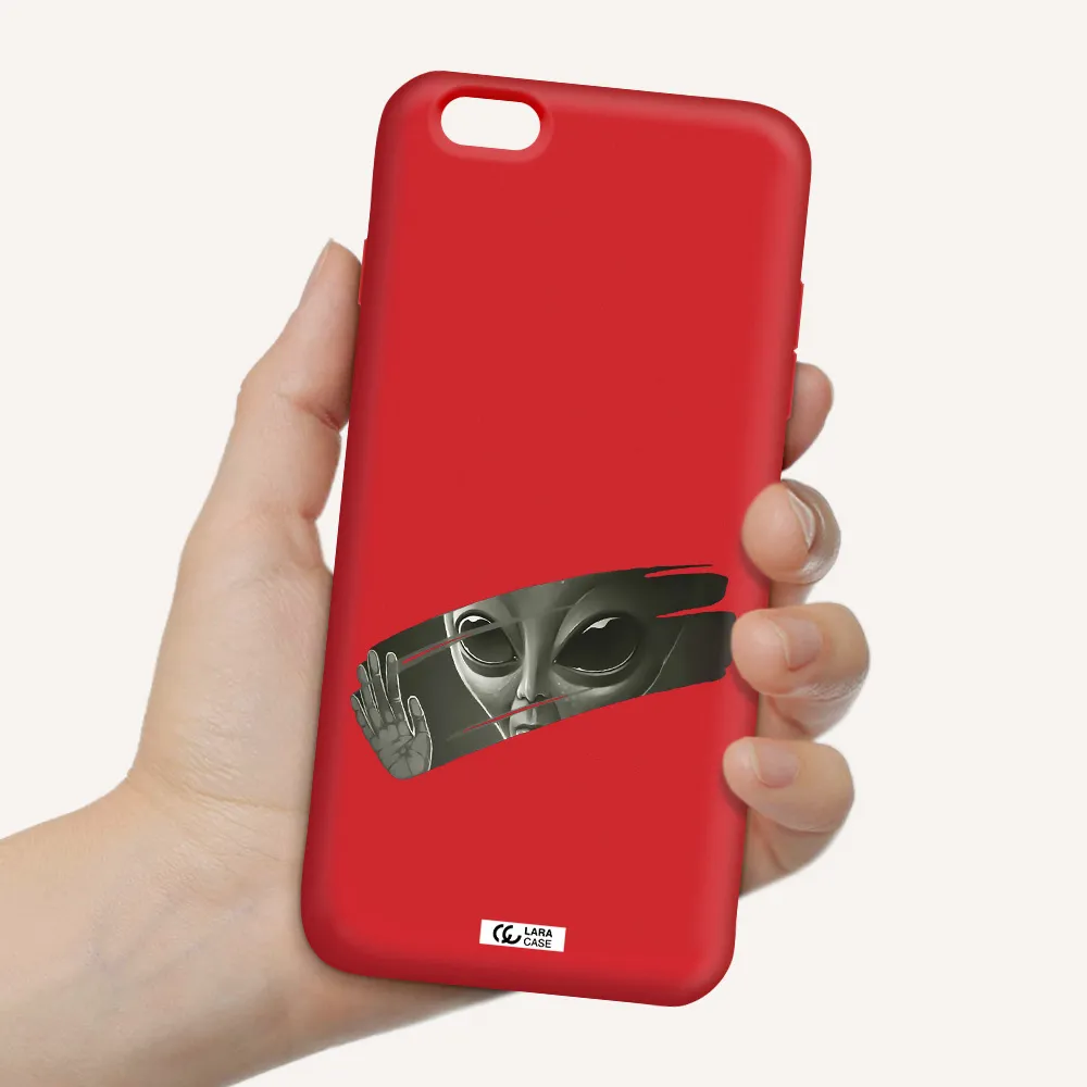 Alien Apple iPhone 6 plus Silicone Imperial Red Case