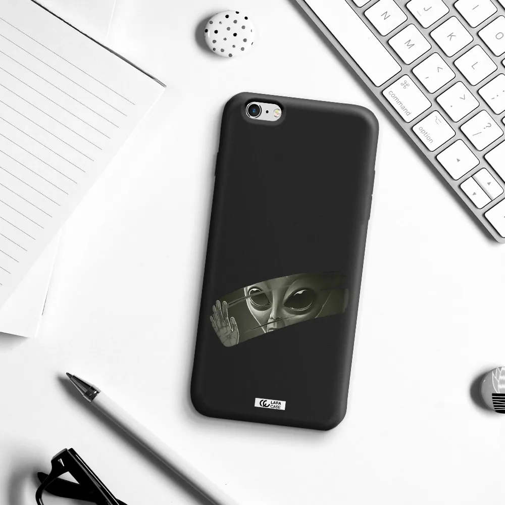 Alien Apple iPhone 6 s plus Silicone black Case