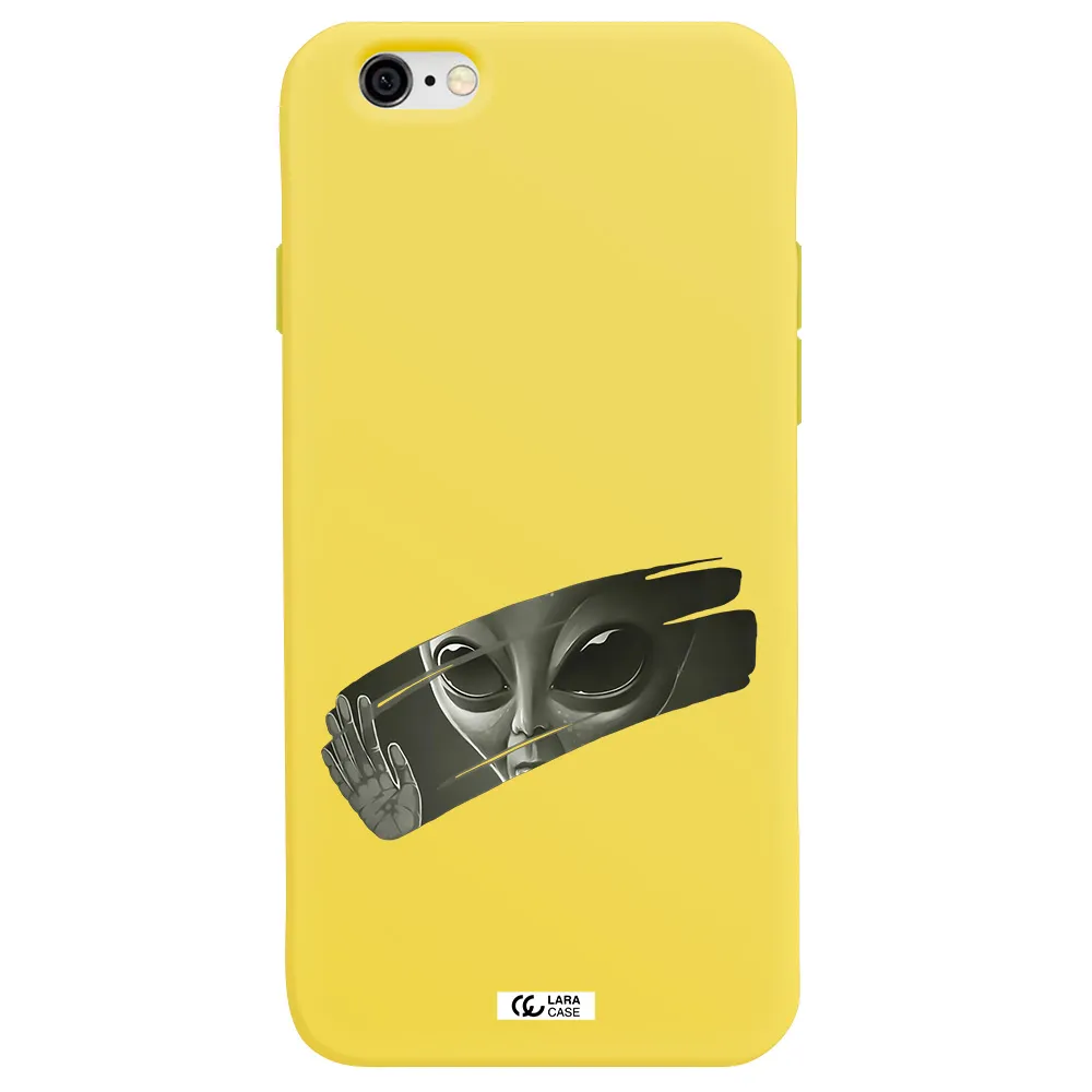 Alien Apple iPhone 6 Silicone canary yellow Case
