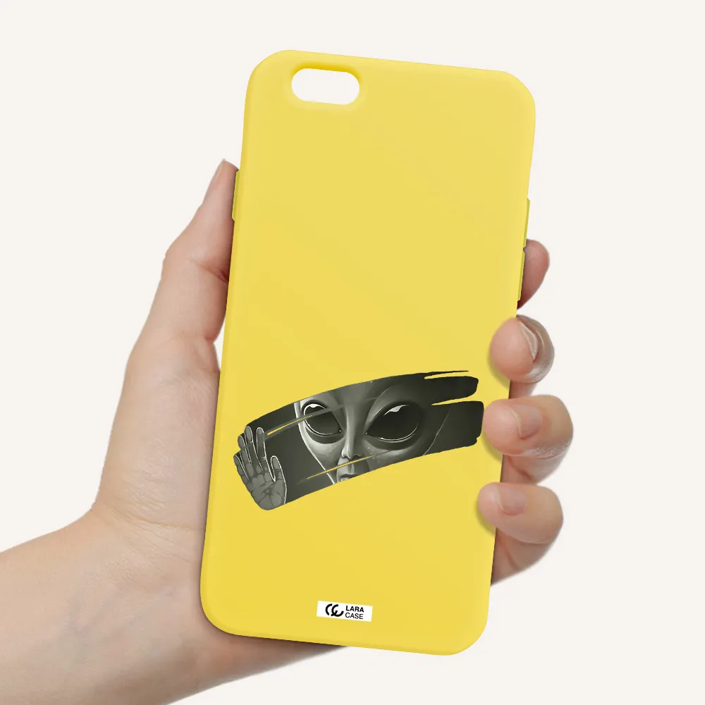 Alien Apple iPhone 6 Silicone canary yellow Case