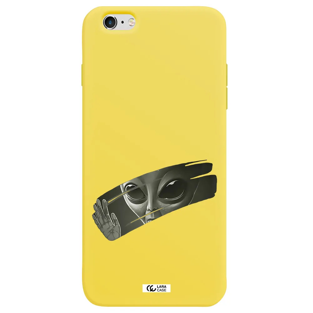 Alien Apple iPhone 6S Silicone canary yellow Case