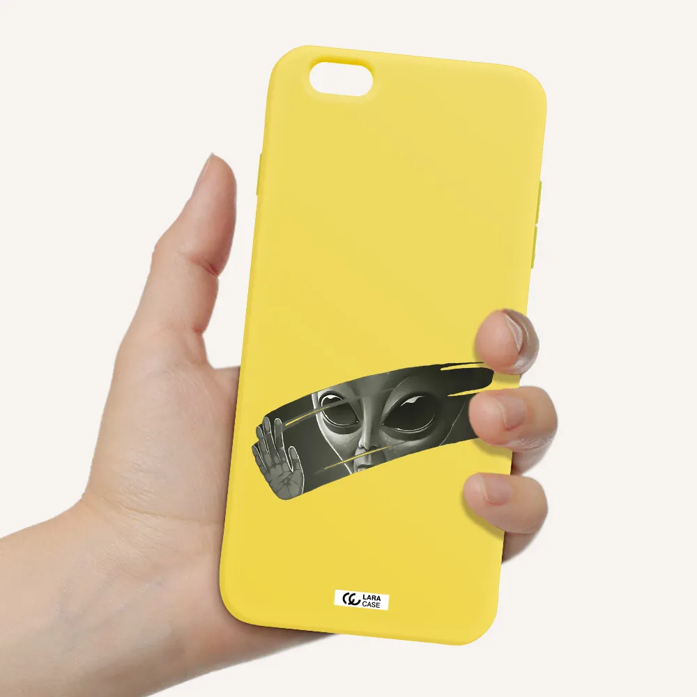 Alien Apple iPhone 6S Silicone canary yellow Case