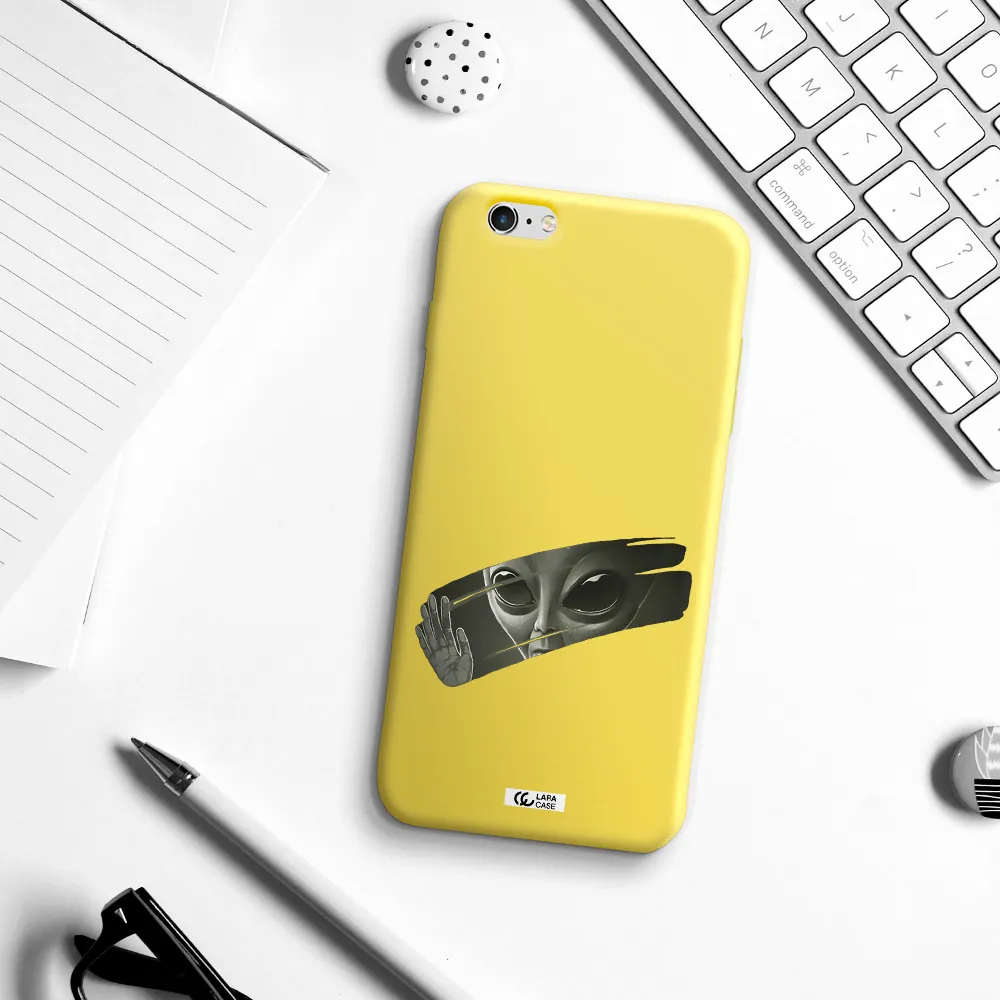Alien Apple iPhone 6S Silicone canary yellow Case