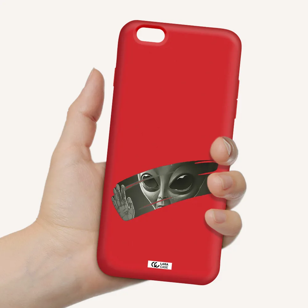 Alien Apple iPhone 6S Silicone Imperial Red Case