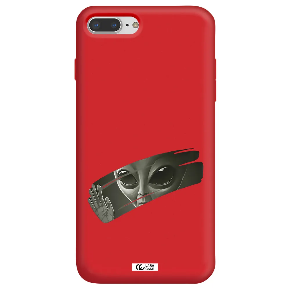 Alien Apple iPhone 7 plus Silicone Imperial Red Case