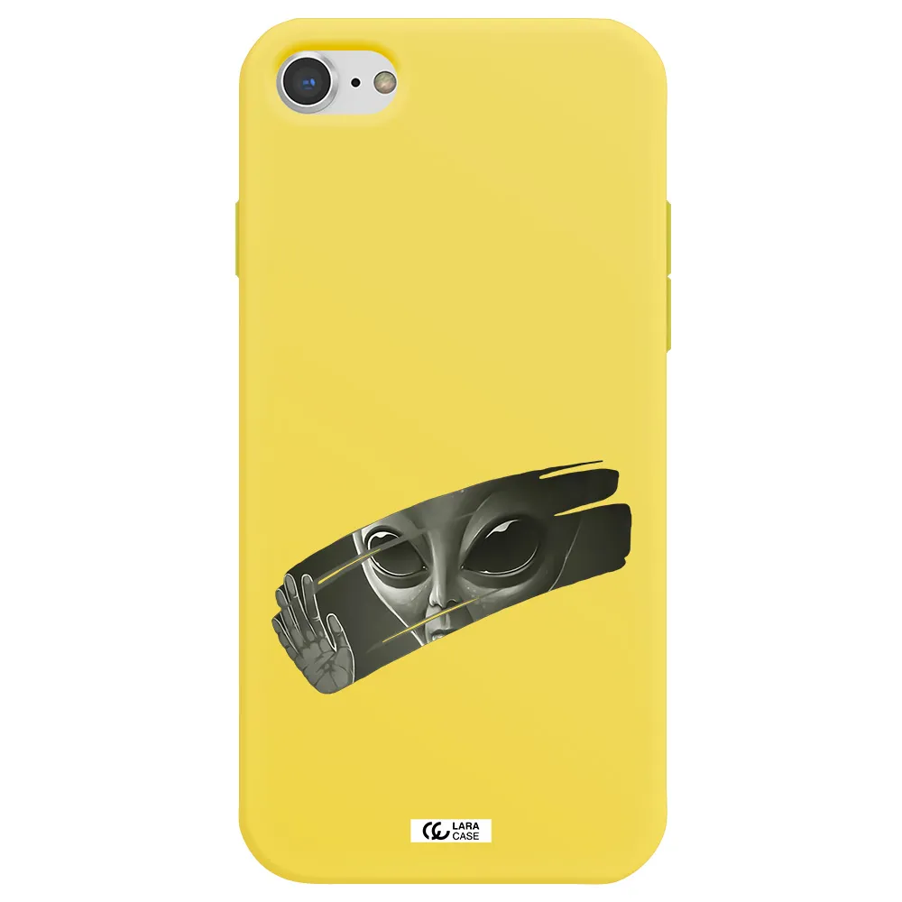 Alien Apple iPhone 7 Silicone canary yellow Case