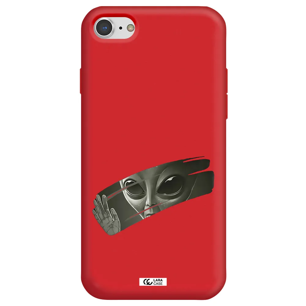 Alien Apple iPhone 7 Silicone Imperial Red Case