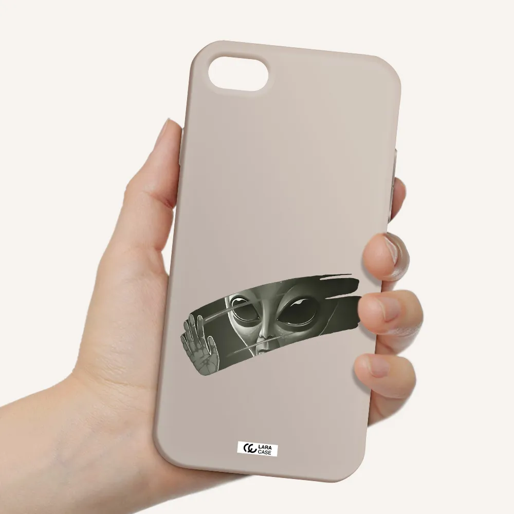 Alien Apple iPhone 8 Silicone Stone Case