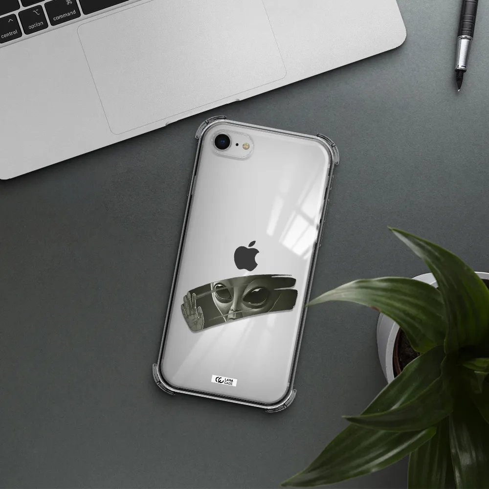 Alien Apple iPhone se 2020 Clear PC Case