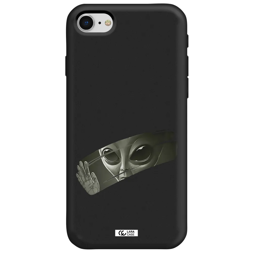 Alien Apple iPhone se 2020 Silicone black Case