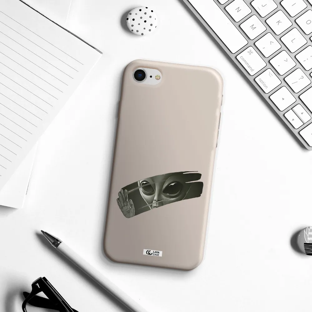 Alien Apple iPhone se 2020 Silicone Stone Case