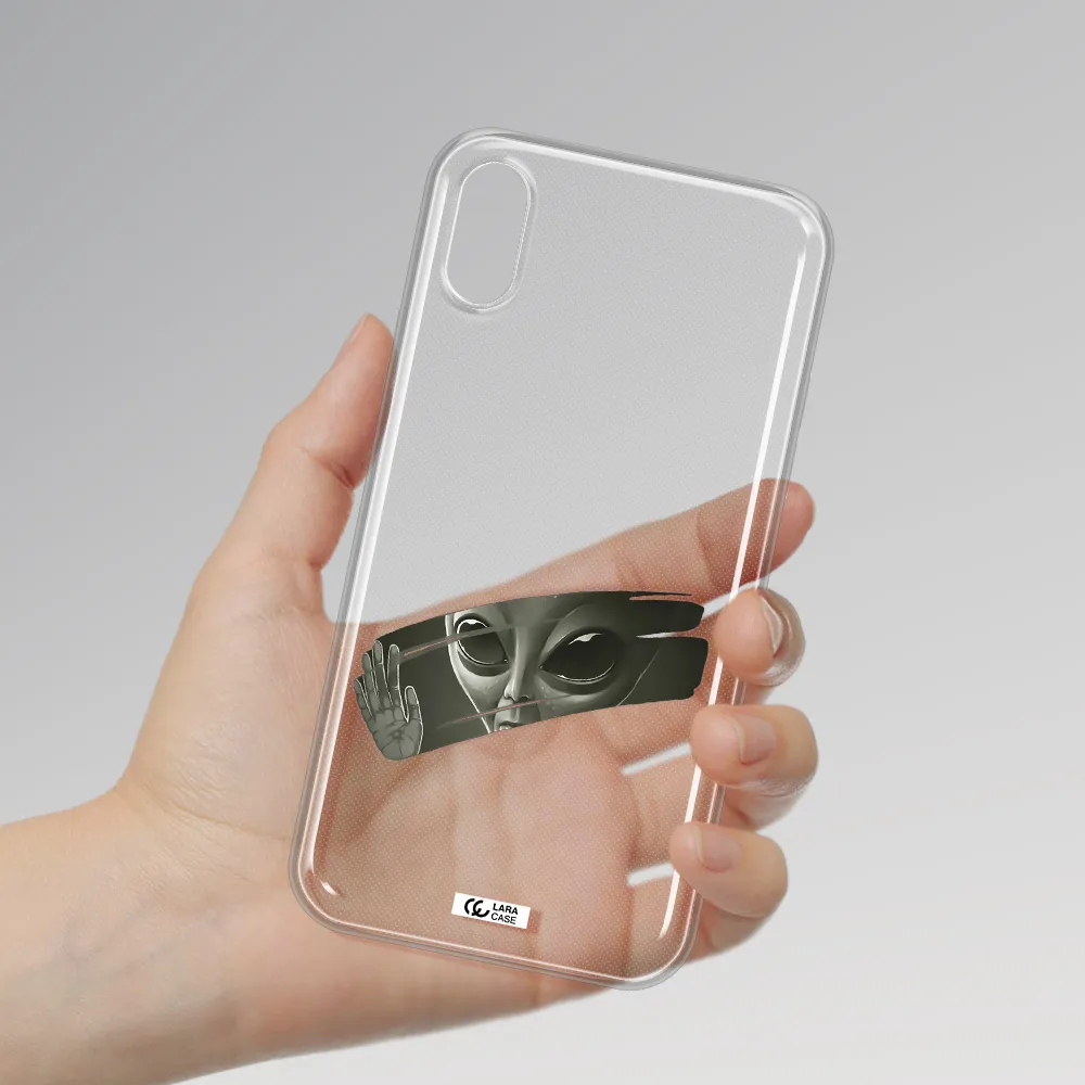 Alien Apple iPhone XS Clear TPU Case