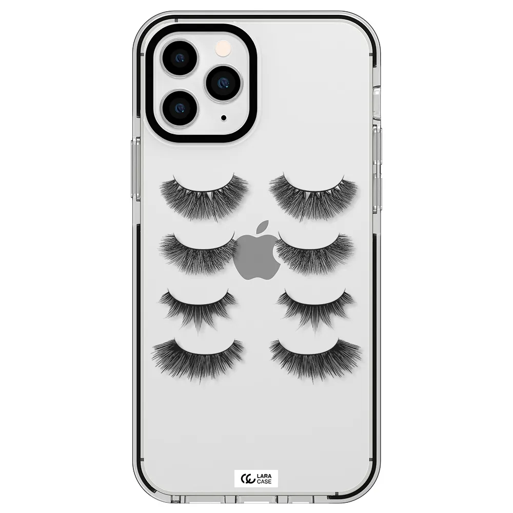 Eyelids Apple iPhone 11 pro impact black border Case