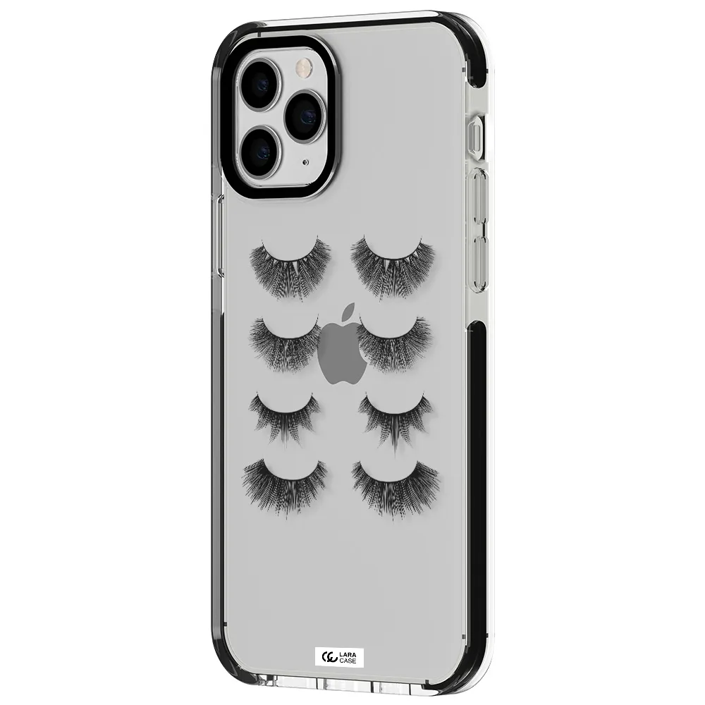 Eyelids Apple iPhone 11 pro impact black border Case