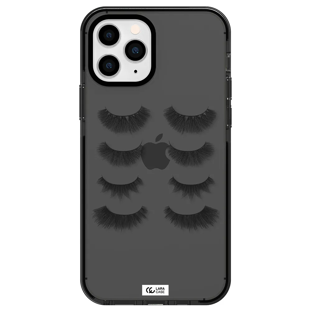 Eyelids Apple iPhone 11 pro impact Smoke Black Case