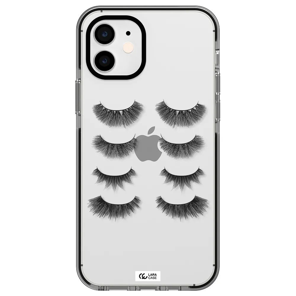 Eyelids Apple iPhone 12 impact black border Case