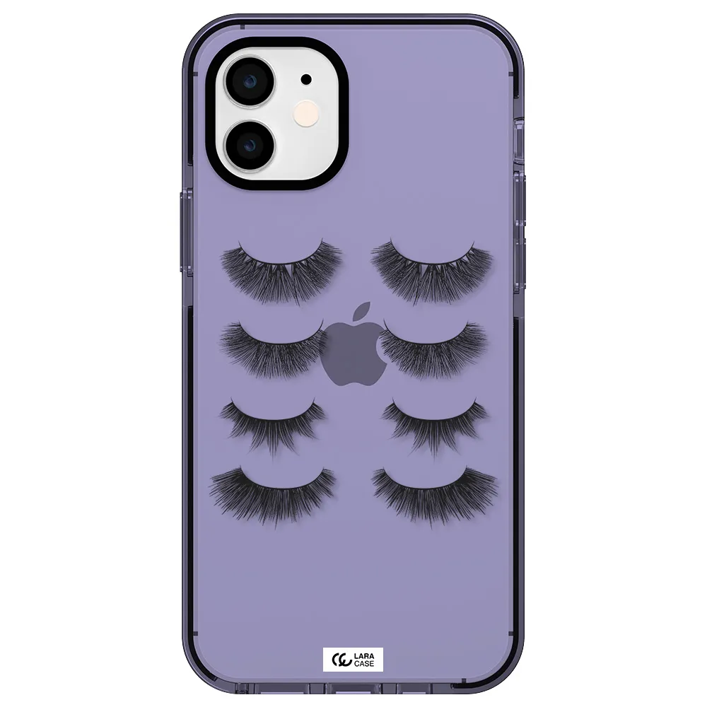 Eyelids Apple iPhone 12 impact Lilac Case