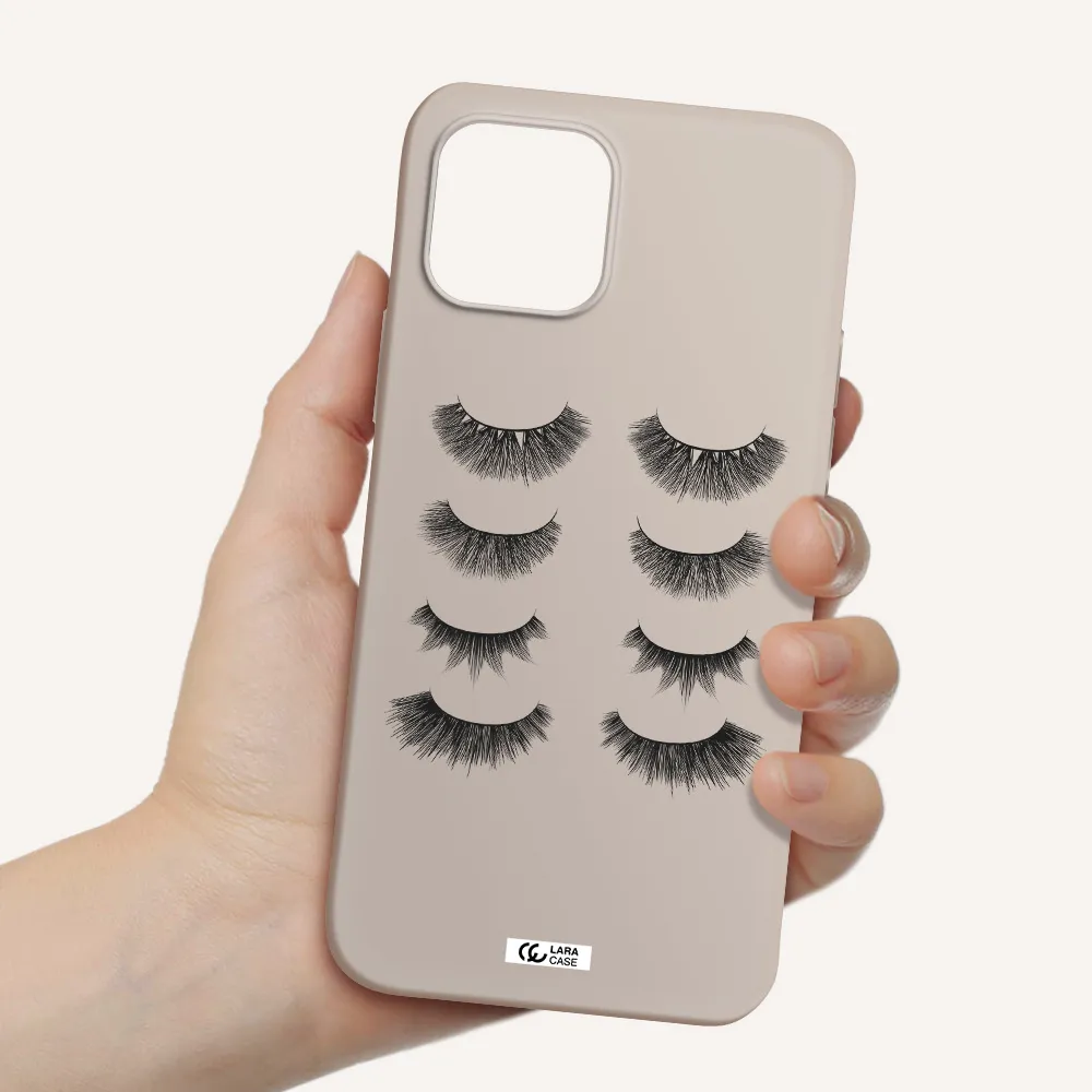 Eyelids Apple iPhone 12 mini Silicone Stone Case
