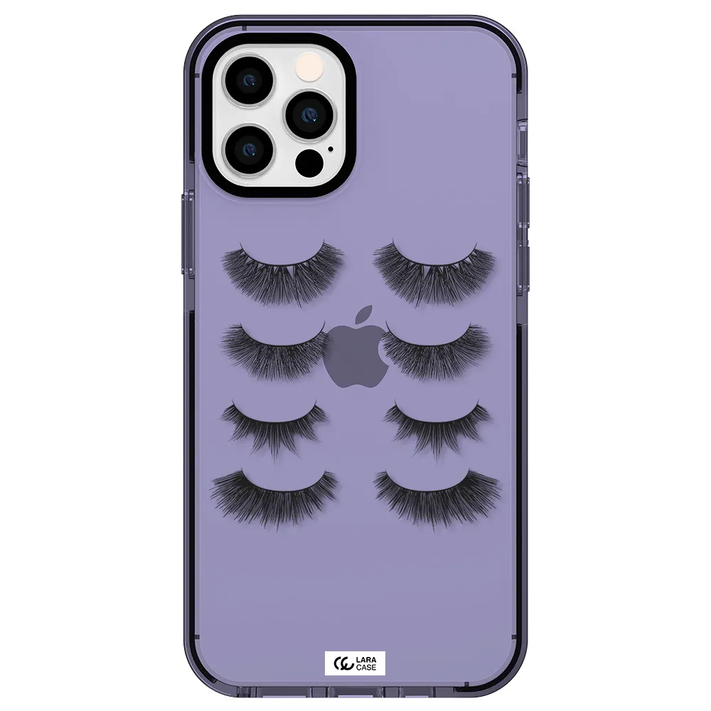 Eyelids Apple iPhone 12 pro impact Lilac Case