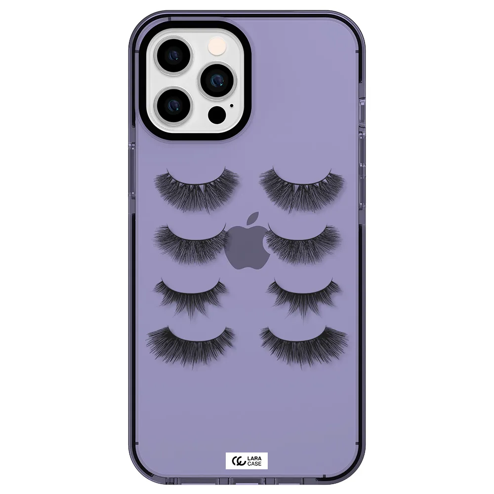 Eyelids Apple iPhone 12 pro max impact Lilac Case