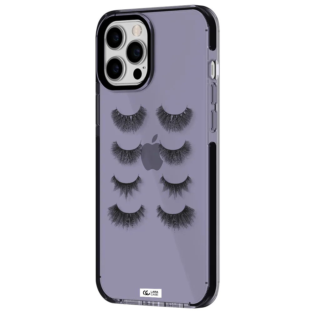 Eyelids Apple iPhone 12 pro max impact Lilac Case