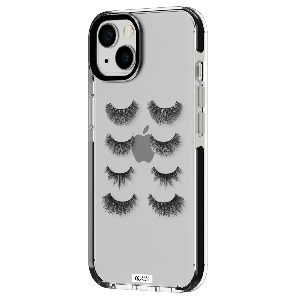 Eyelids Apple iPhone 13 impact black border Case