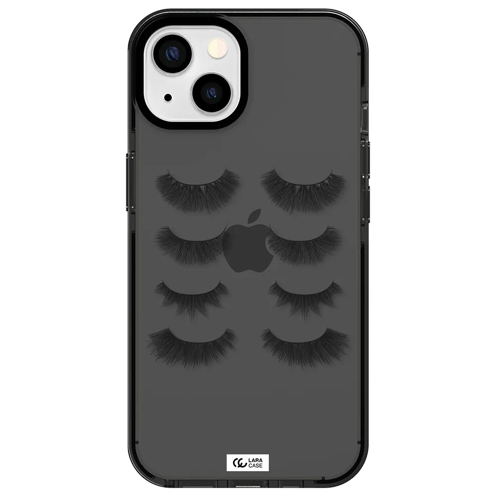 Eyelids Apple iPhone 13 impact Smoke Black Case