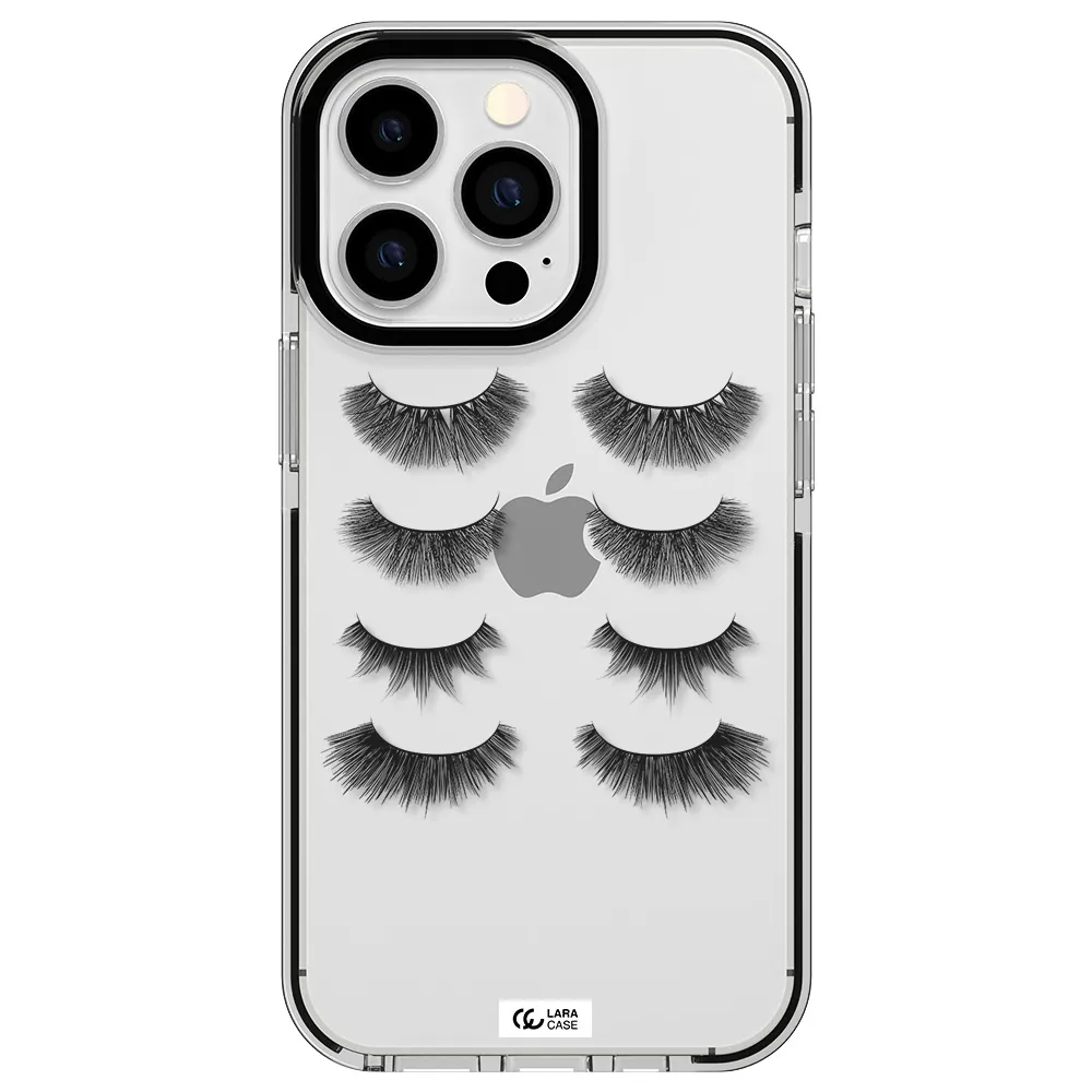 Eyelids Apple iPhone 13 Pro impact black border Case