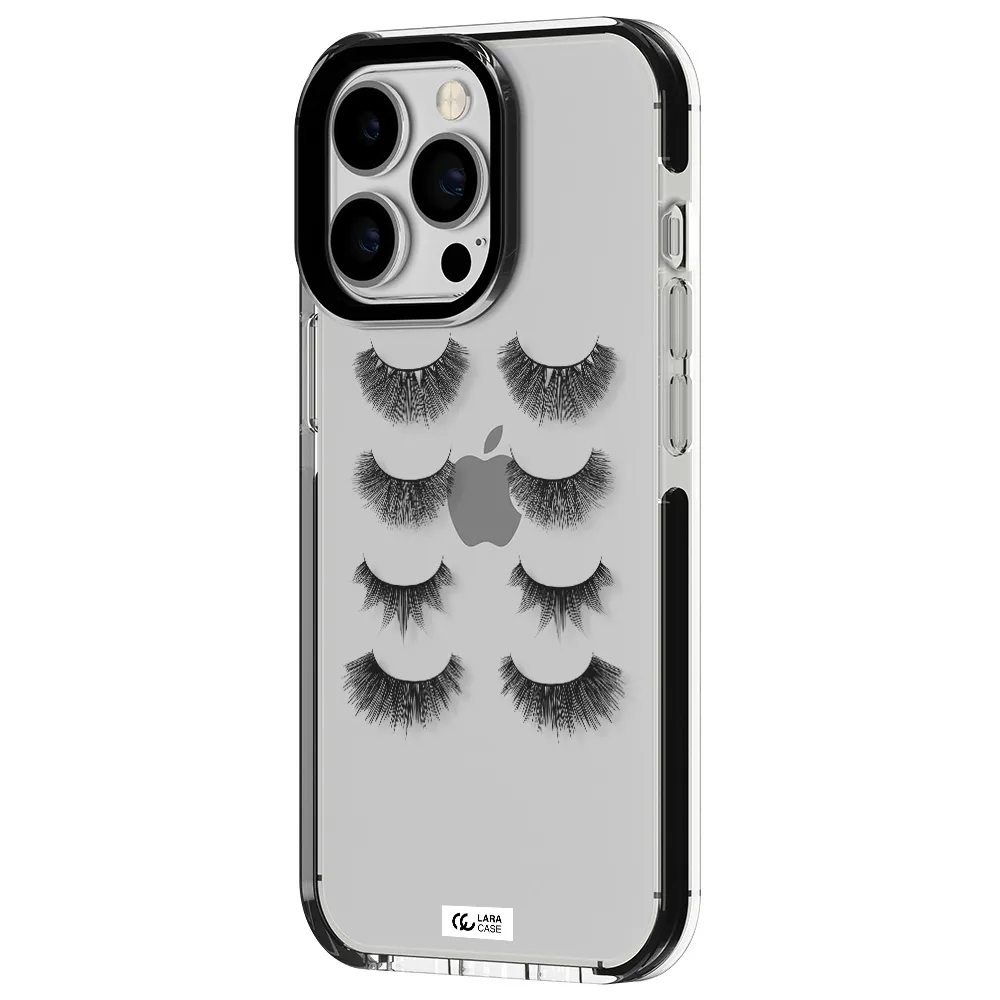 Eyelids Apple iPhone 13 Pro impact black border Case