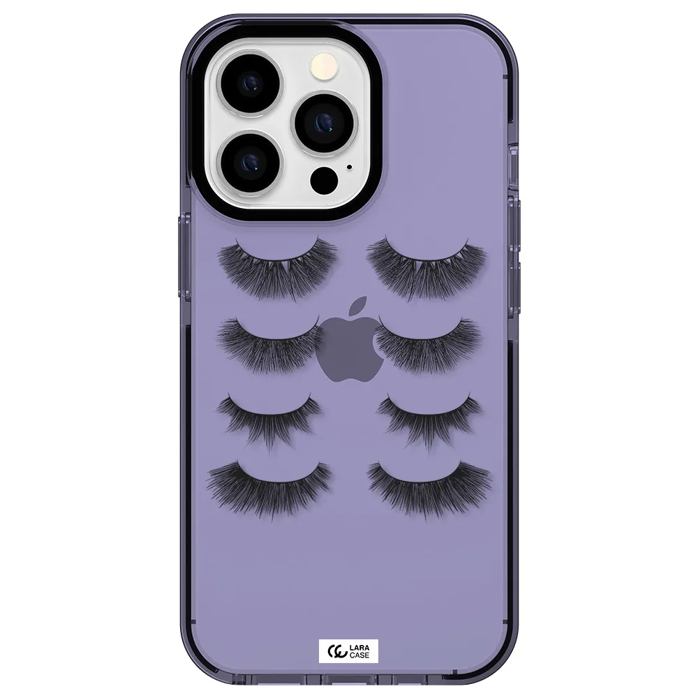 Eyelids Apple iPhone 13 Pro impact Lilac Case