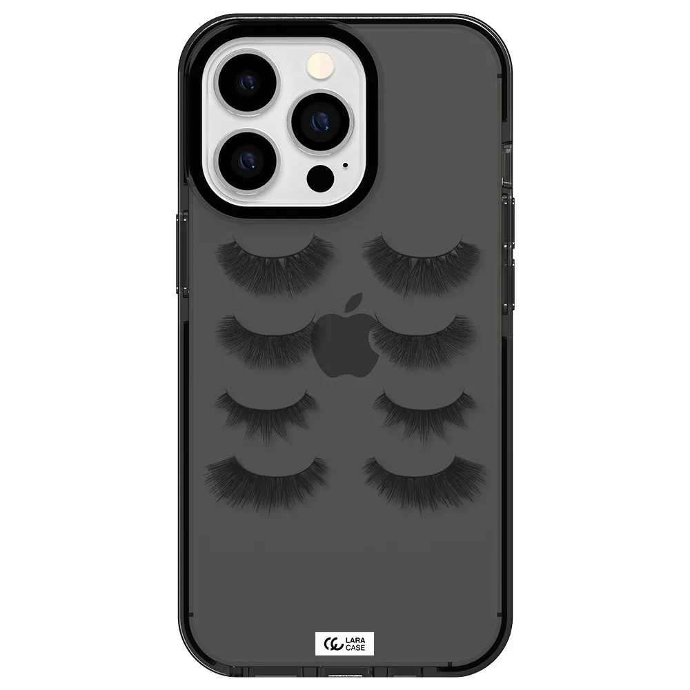 Eyelids Apple iPhone 13 Pro impact Smoke Black Case
