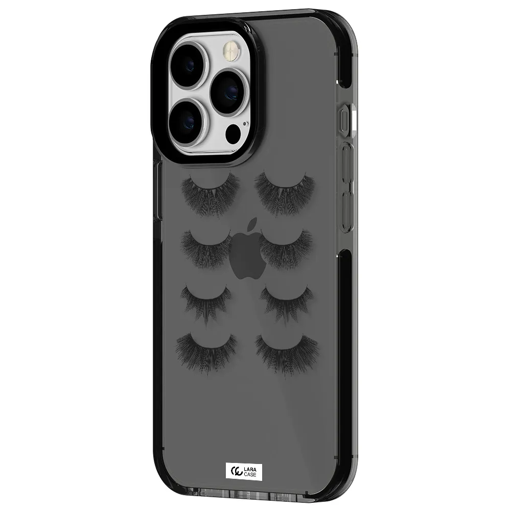Eyelids Apple iPhone 13 Pro impact Smoke Black Case