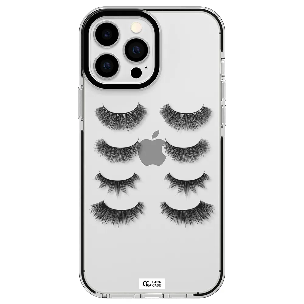Eyelids Apple iPhone 13 Pro Max impact black border Case