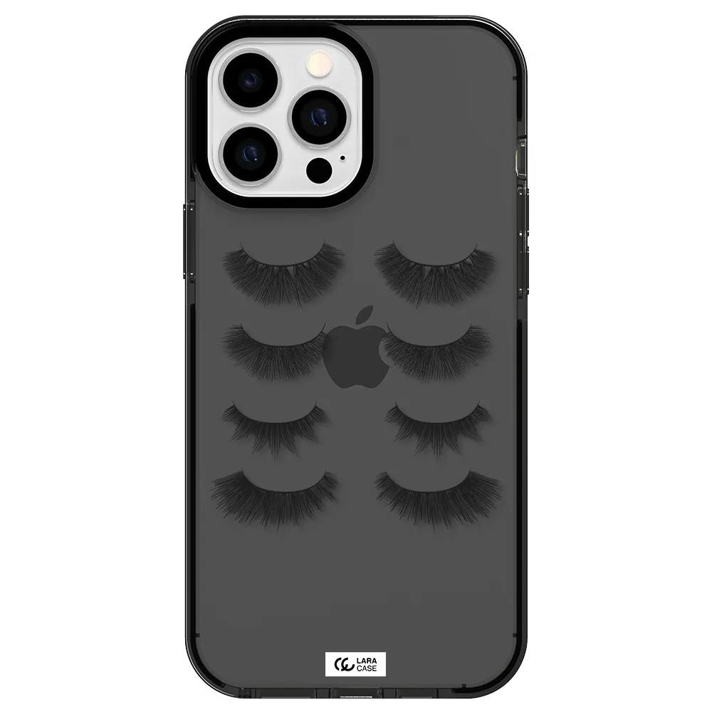 Eyelids Apple iPhone 13 Pro Max impact Smoke Black Case