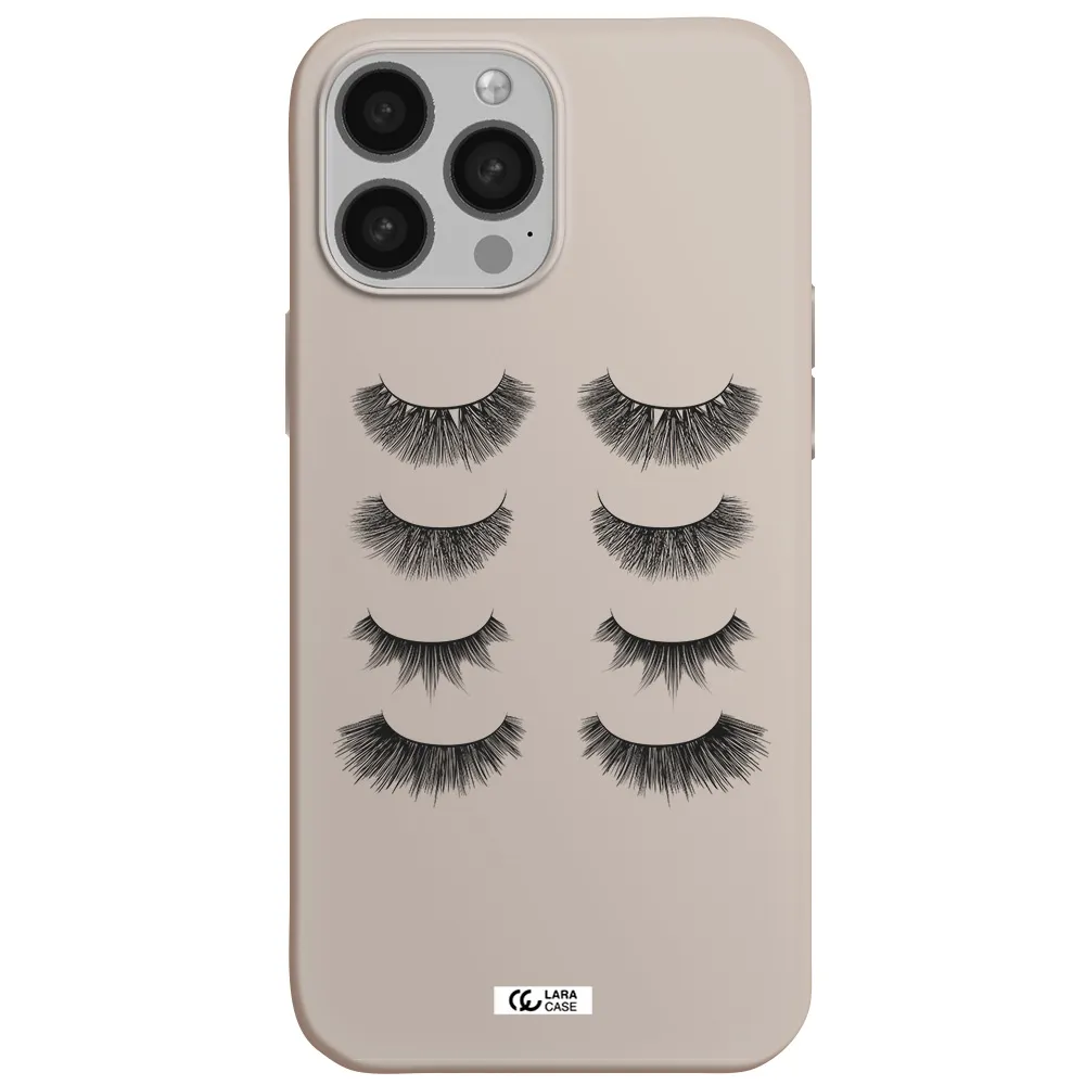 Eyelids Apple iPhone 13 Pro Max Silicone Stone Case