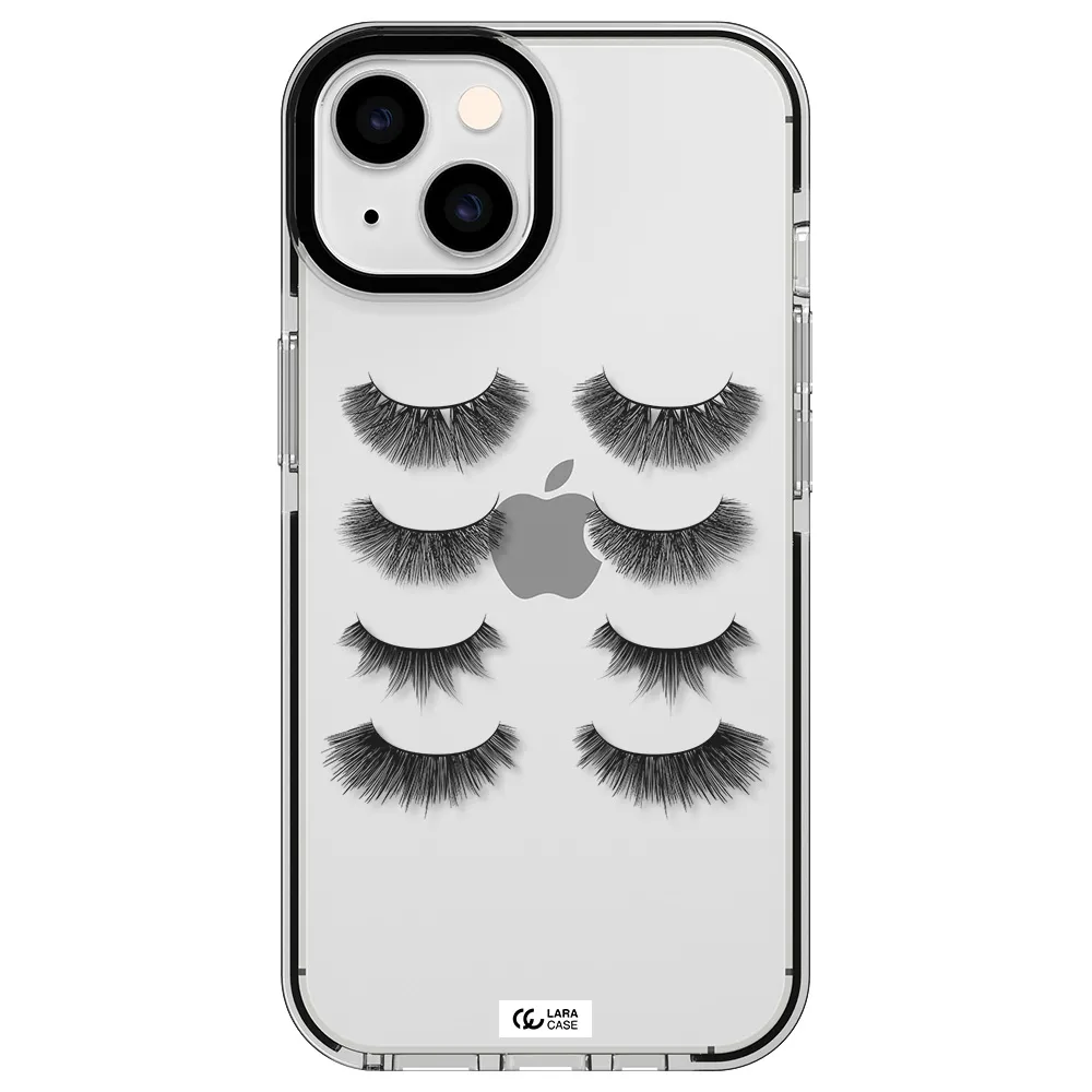 Eyelids Apple iPhone 14 impact black border Case