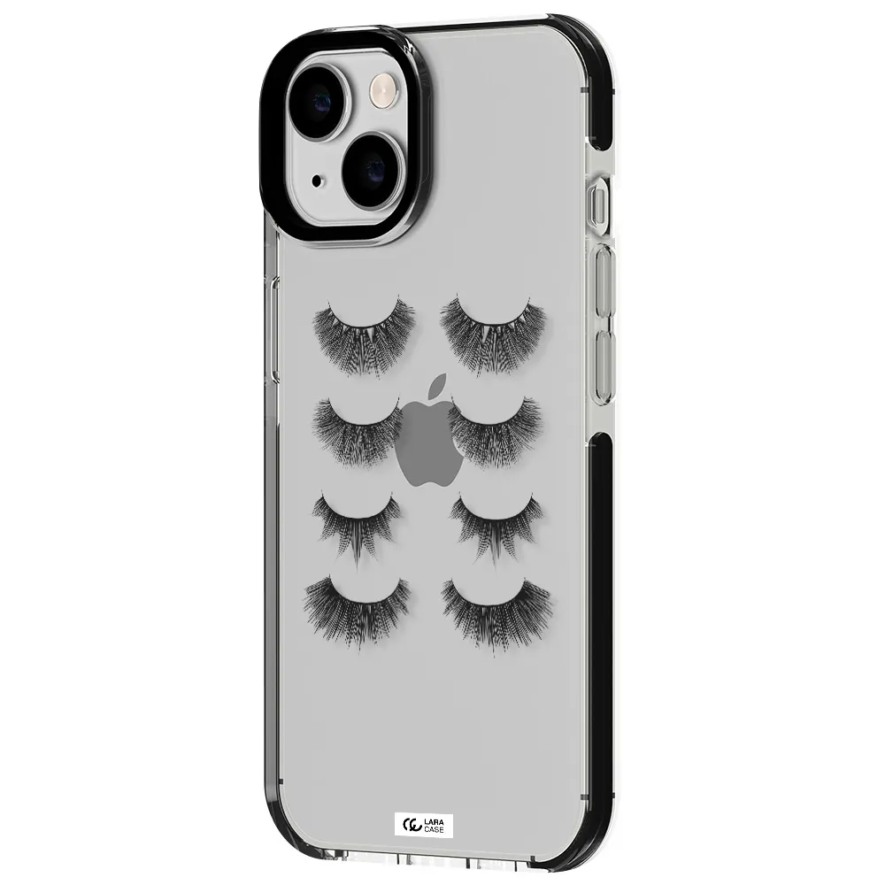 Eyelids Apple iPhone 14 impact black border Case