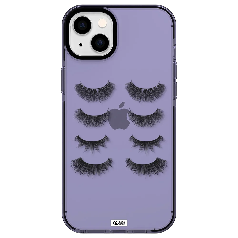 Eyelids Apple iPhone 14 plus impact Lilac Case